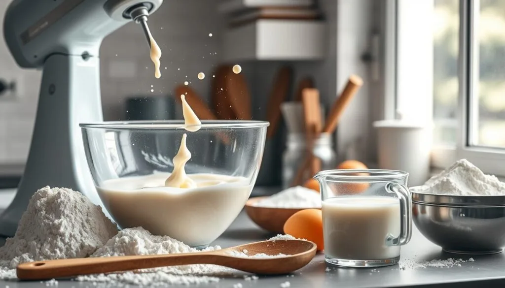 Kefir Cake Mixing Process Kefir Cake Mixing Process