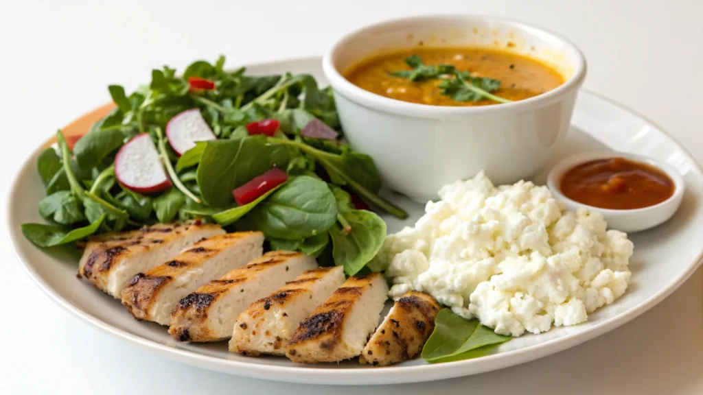 a-balanced-meal-plate-featuring-cottage-cheese