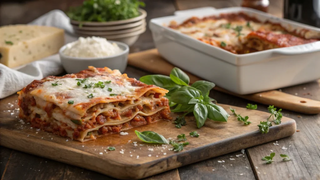 a-delicious-lasagna-on-a-wooden-table