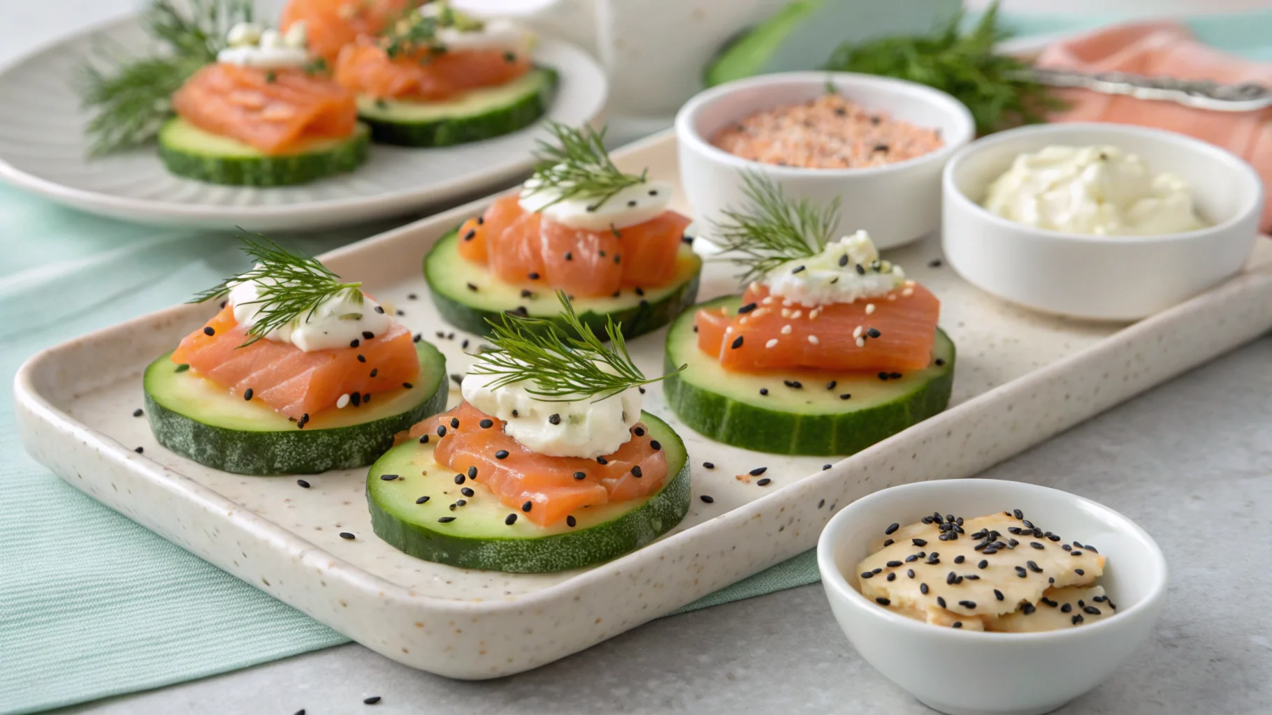 colorful-spread-of-salmon-and-cucumber-bites-top