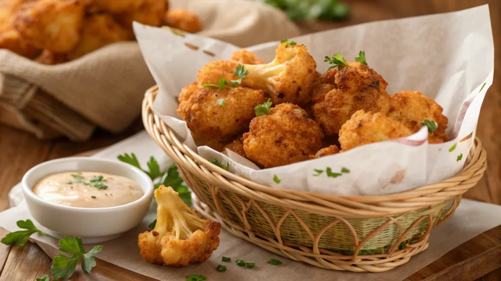 air-fried-cauliflower-wings-in-basket