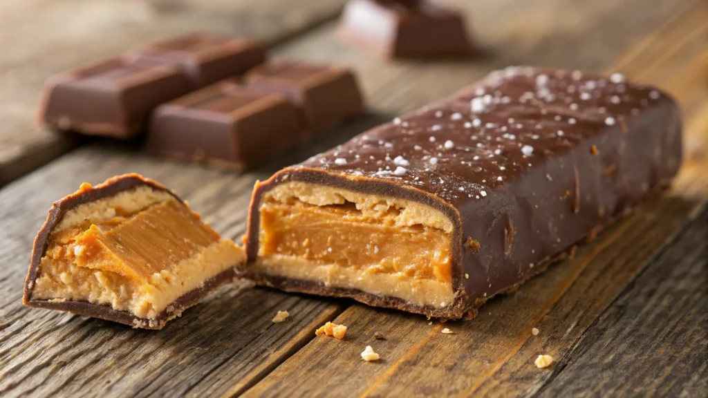 What is the orange stuff in Butterfingers? A close-up of Butterfinger's crispy peanut butter filling.